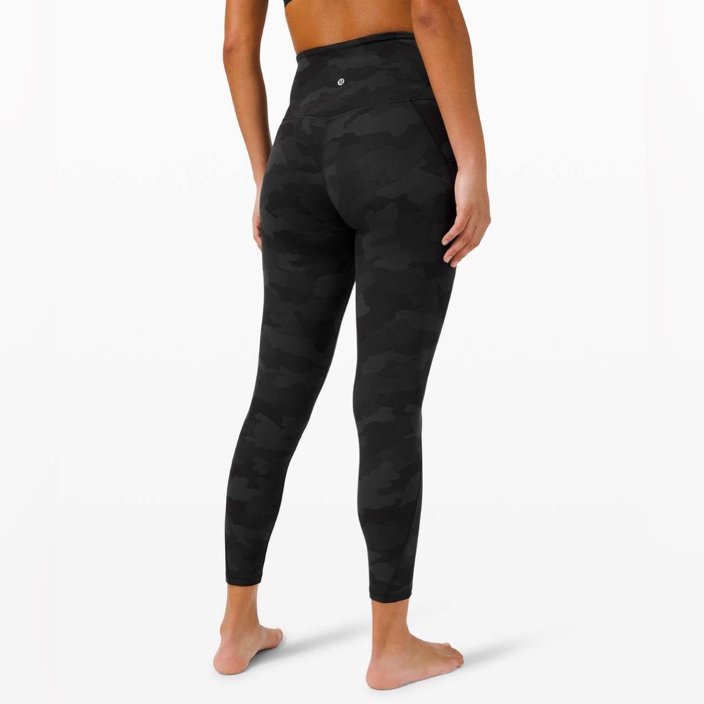 Lululemon Align High Rise Pant Pockets 25" Heritage 365 Camo Deep Coal Multi